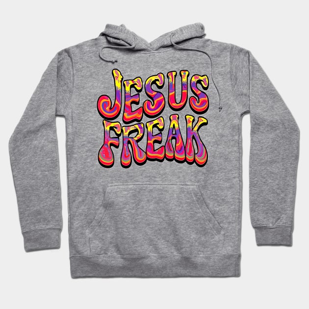 Jesus Freak - 60's Retro Design Hoodie by Reformed Fire